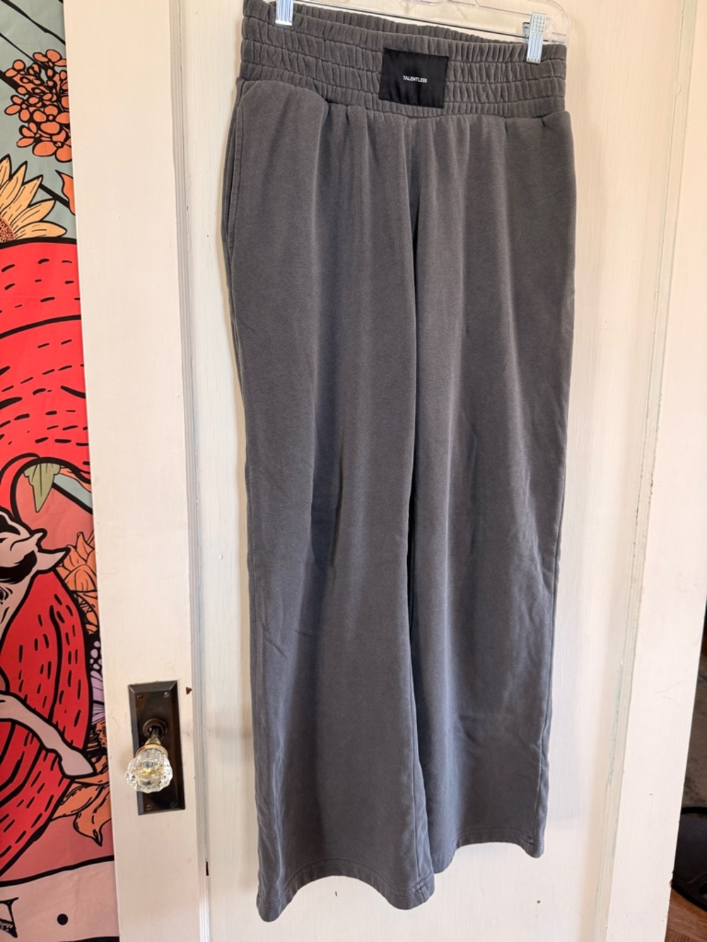 TALENTLESS Gray Elastic-Waist Sweatpants